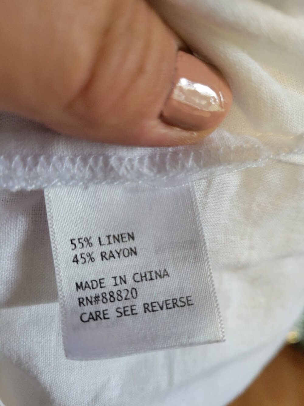Cynthia Rowley White Linen Blend Blouse Size XL - Picture 6 of 6